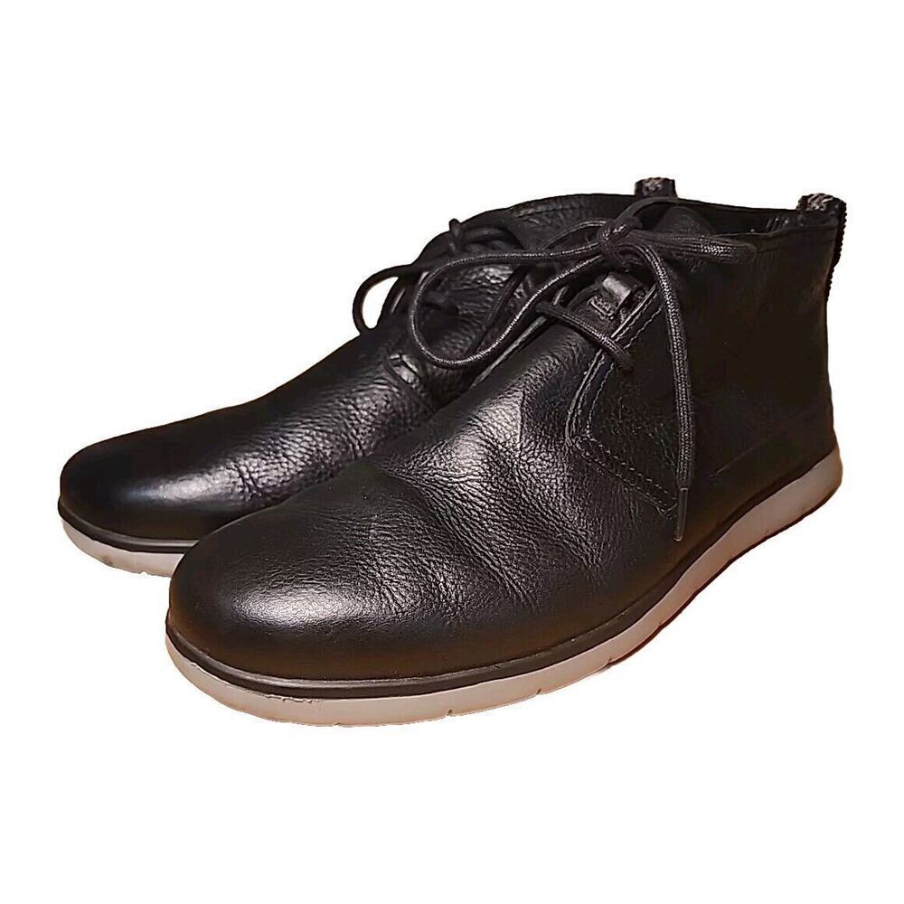 UGG FREAMON WATERPROOF LEATHER Black ULTRA LIGHT CHUKKA Boot MENS US SIZE 14